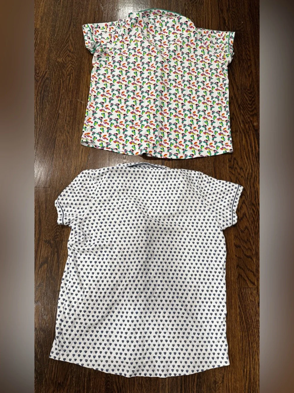 Roller Rabbit 2 Piece 100% Cotton Button-Up Pajama Top Size Medium